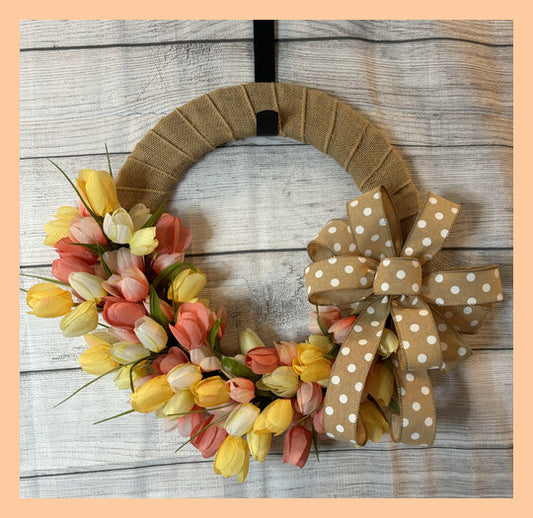 Spring Tulip & Bow Wreath Making Class