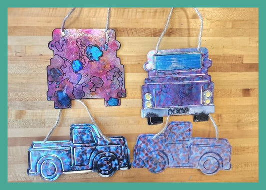 Alcohol Ink Truck Craft