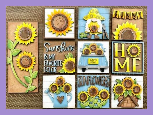 Summer Time Paint Class: Sunflower Decor Tiles
