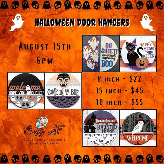 Paint Party: Halloween Door Hangers