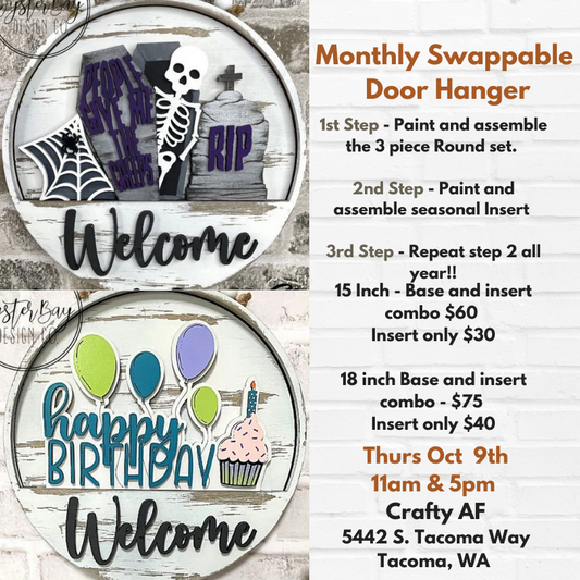 Coffins and Birthdays - October Inserts