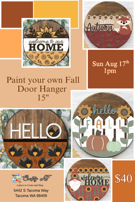 Fall Doorhangers Paint Party