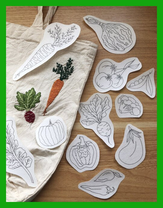 Upcycle Your Tote Bag with Veggie Embroidery