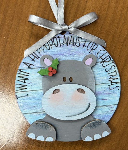 Ornament Blitz #1 - Hippopotamus for Christmas