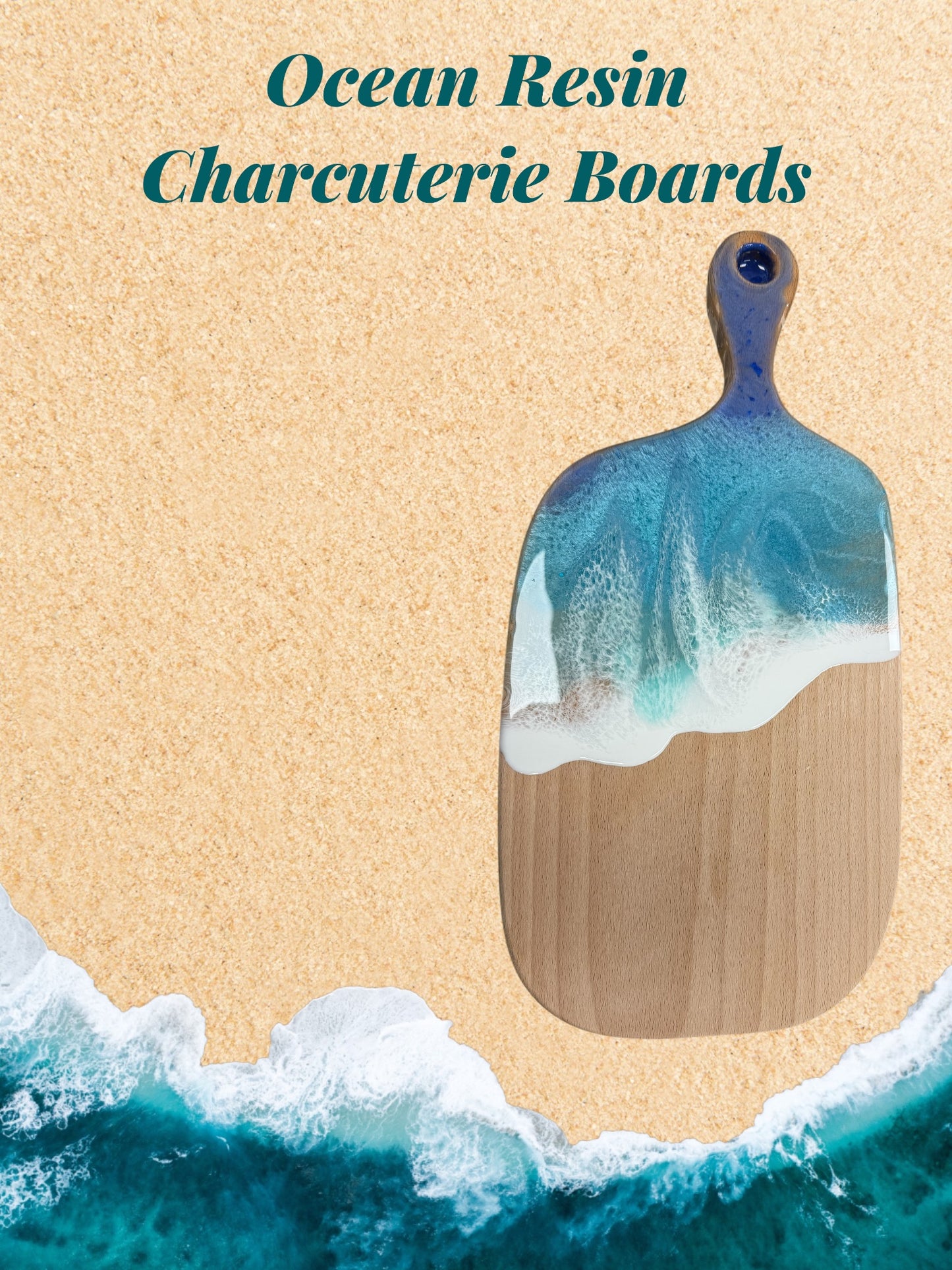 Ocean Wave resin Charcuterie Board Workshop