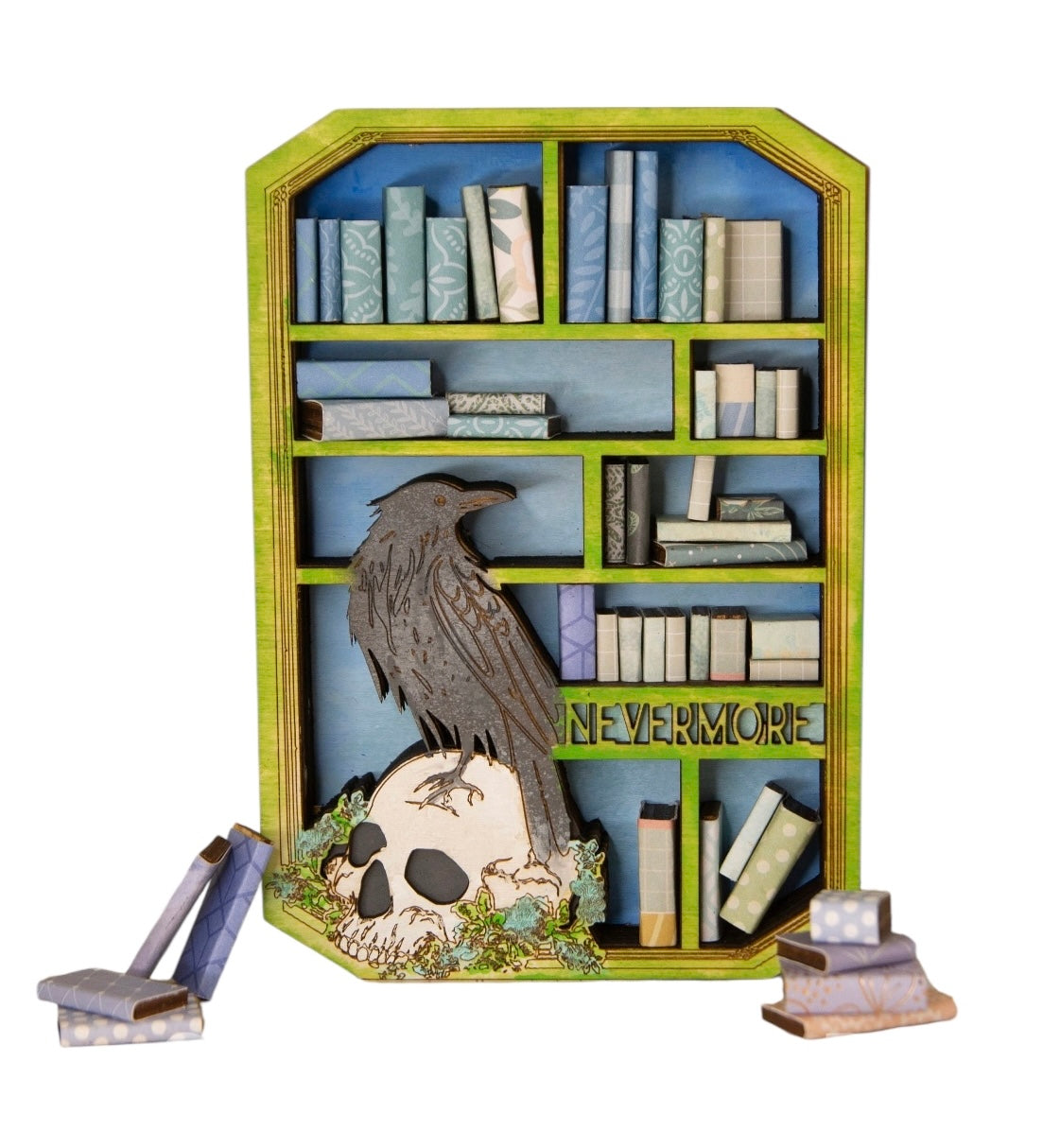 Halloween Mini Bookshelves - True Crime, Witchy Fun!