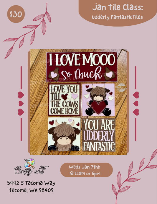 January Tiles - Udderly Fantastic