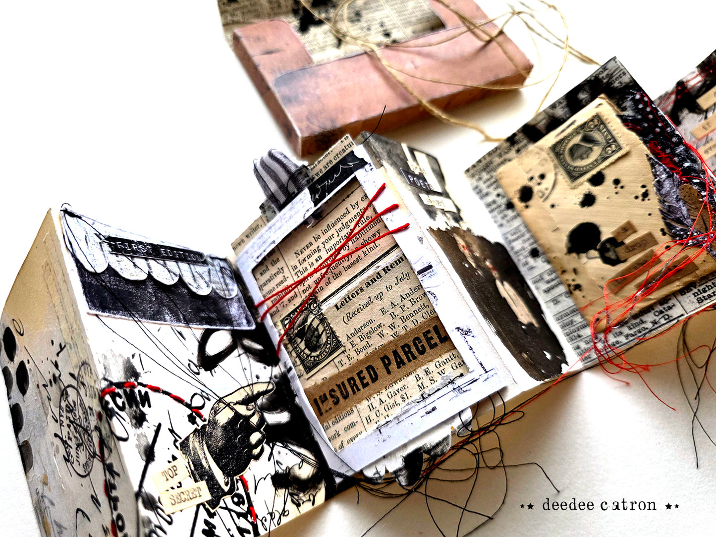 NOTED: Accordian Style workshop, using 7 Dots Studio paper, with DeeDee Catron