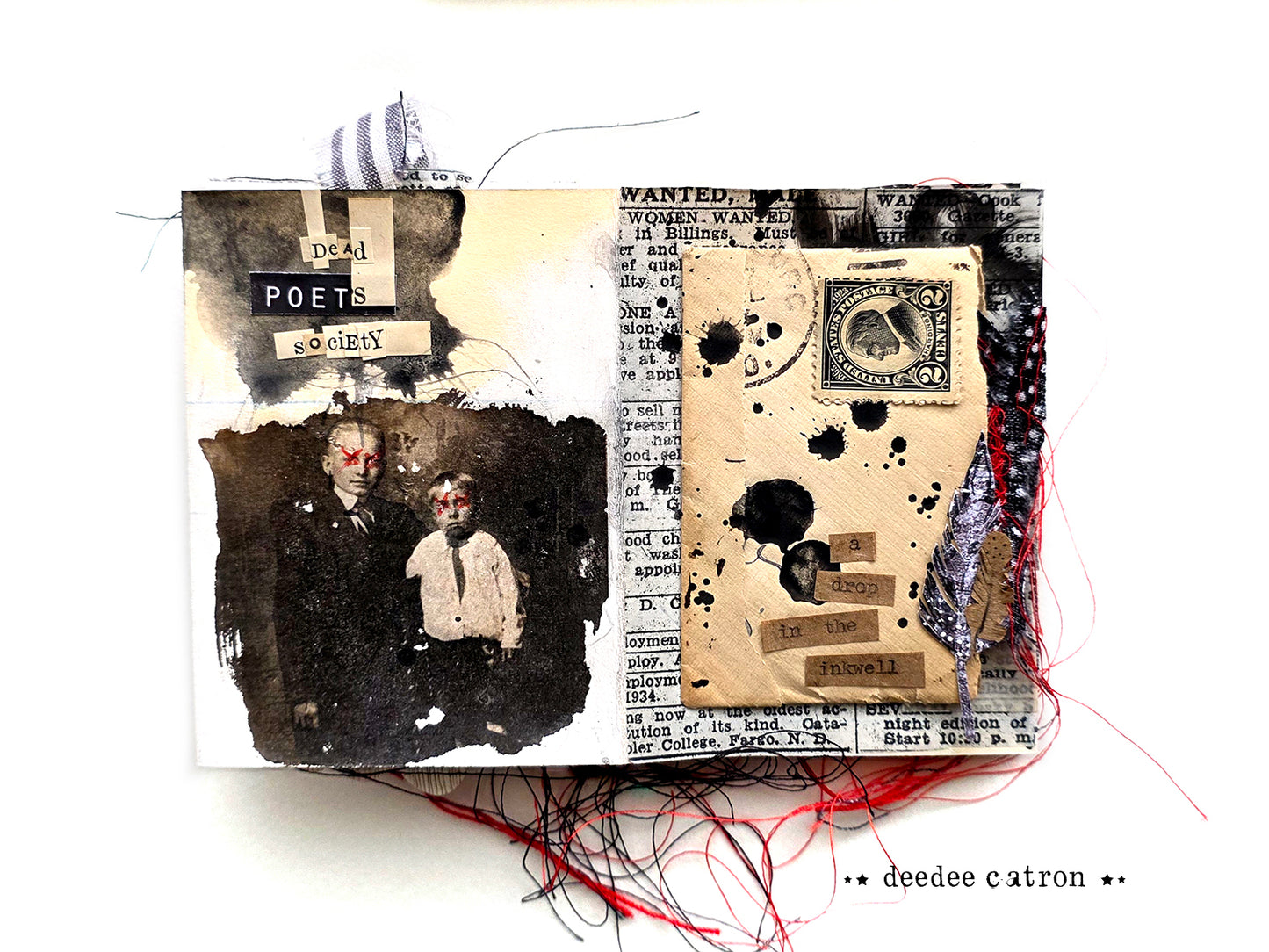 NOTED: Accordian Style workshop, using 7 Dots Studio paper, with DeeDee Catron