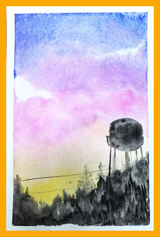 Learn Watercolor Sunsets