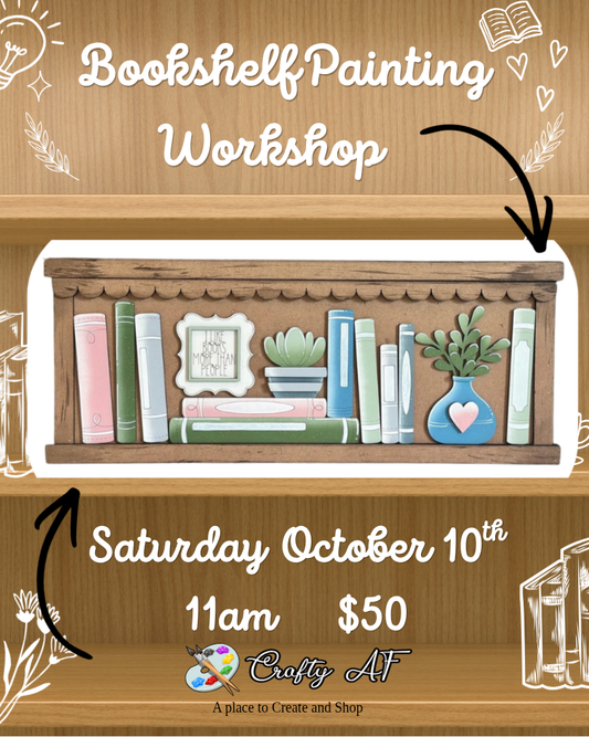 Framed Bookshelf Decor  Workshop