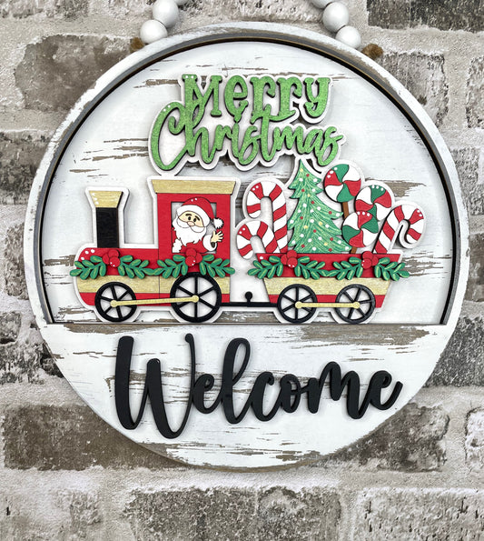 Christmas Train Insert for Interchangeable rounds or Crate