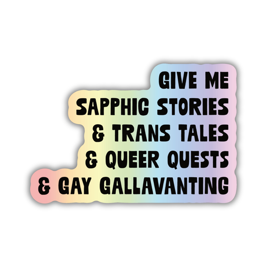 Give Me Queer Stories Sticker