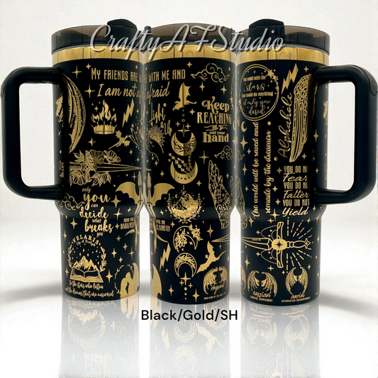 30oz MaasVerse SJMVerse Laser engraved tumbler - Curse Free clean version
