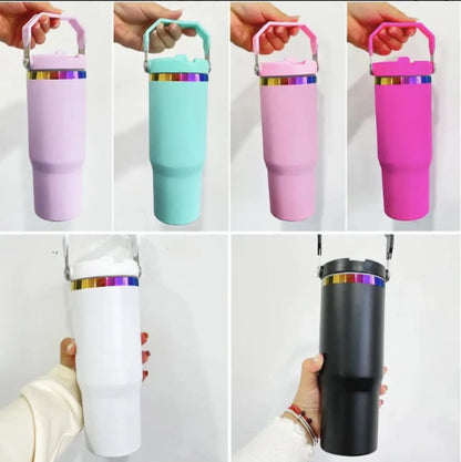 Ohana Stitch engraved tumbler 30oz - Spill Proof