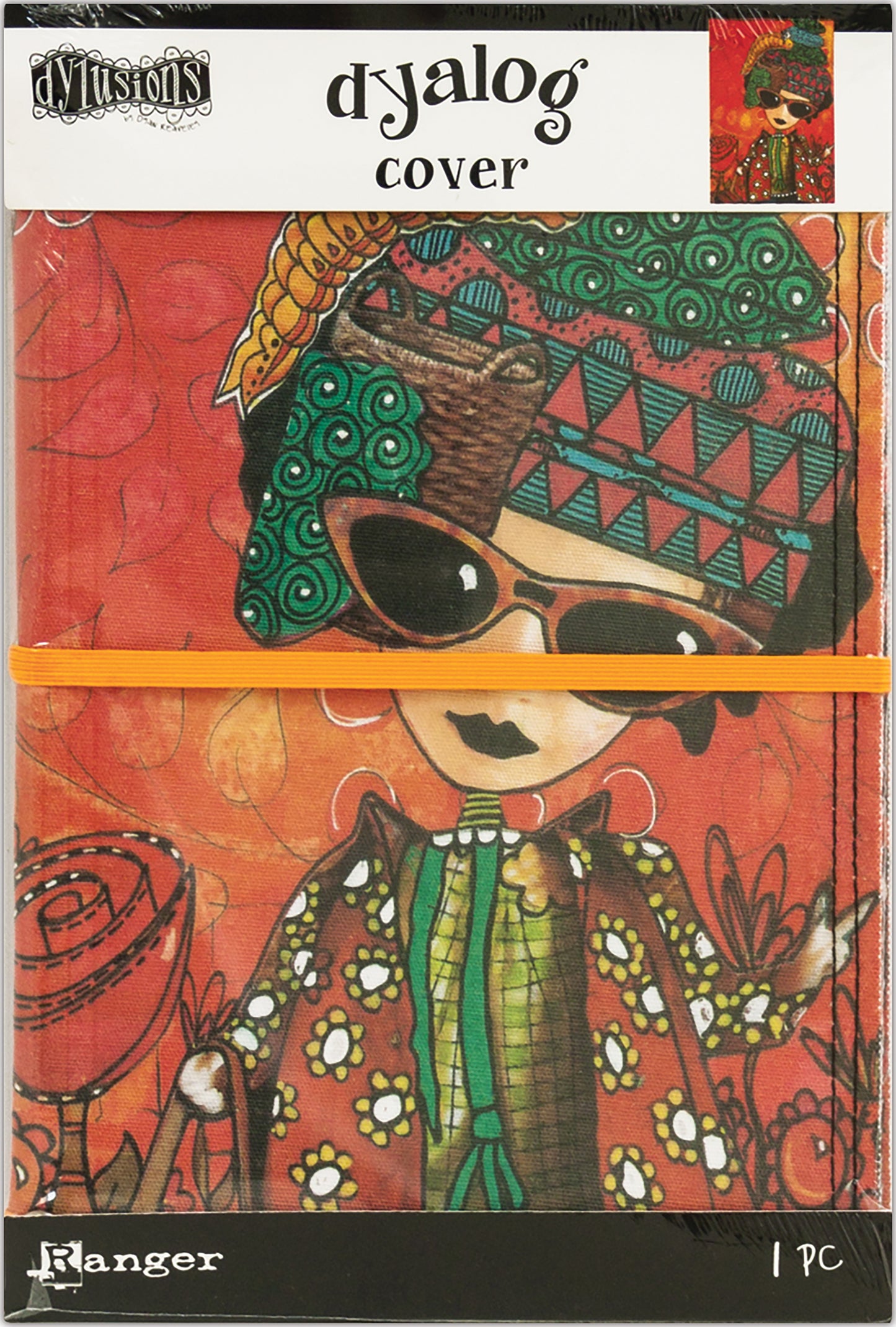 Dyan Reaveley's Dylusions Dyalog Canvas Printed Cover 5"X8"