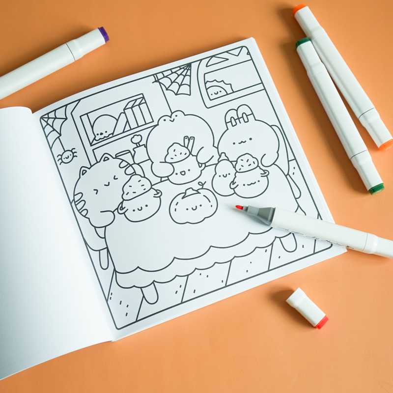 Cute & Cozy Coloring: Spooky by Becky Cas