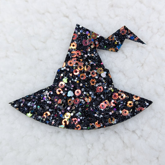 WITCHES HAT Glitter & Sequin  HAT/POCKET Patch