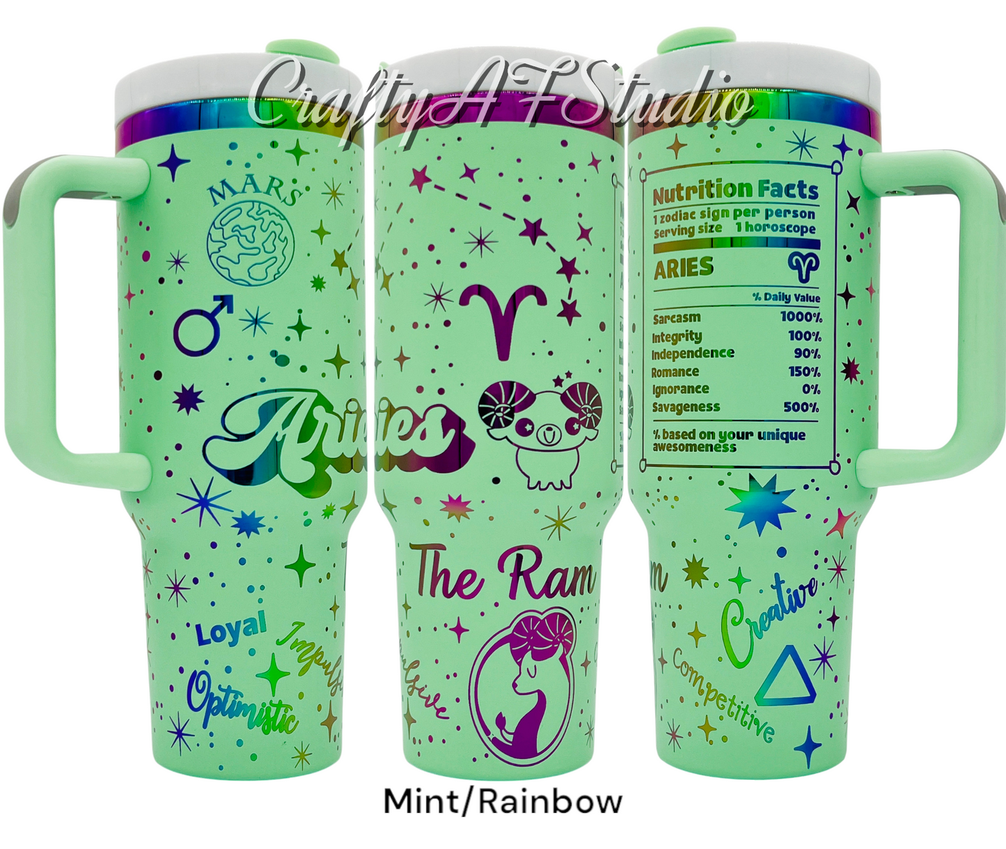Aries Zodiac Astrological signs series SVG for 40oz tumbler - Digital File Svg - The Ram