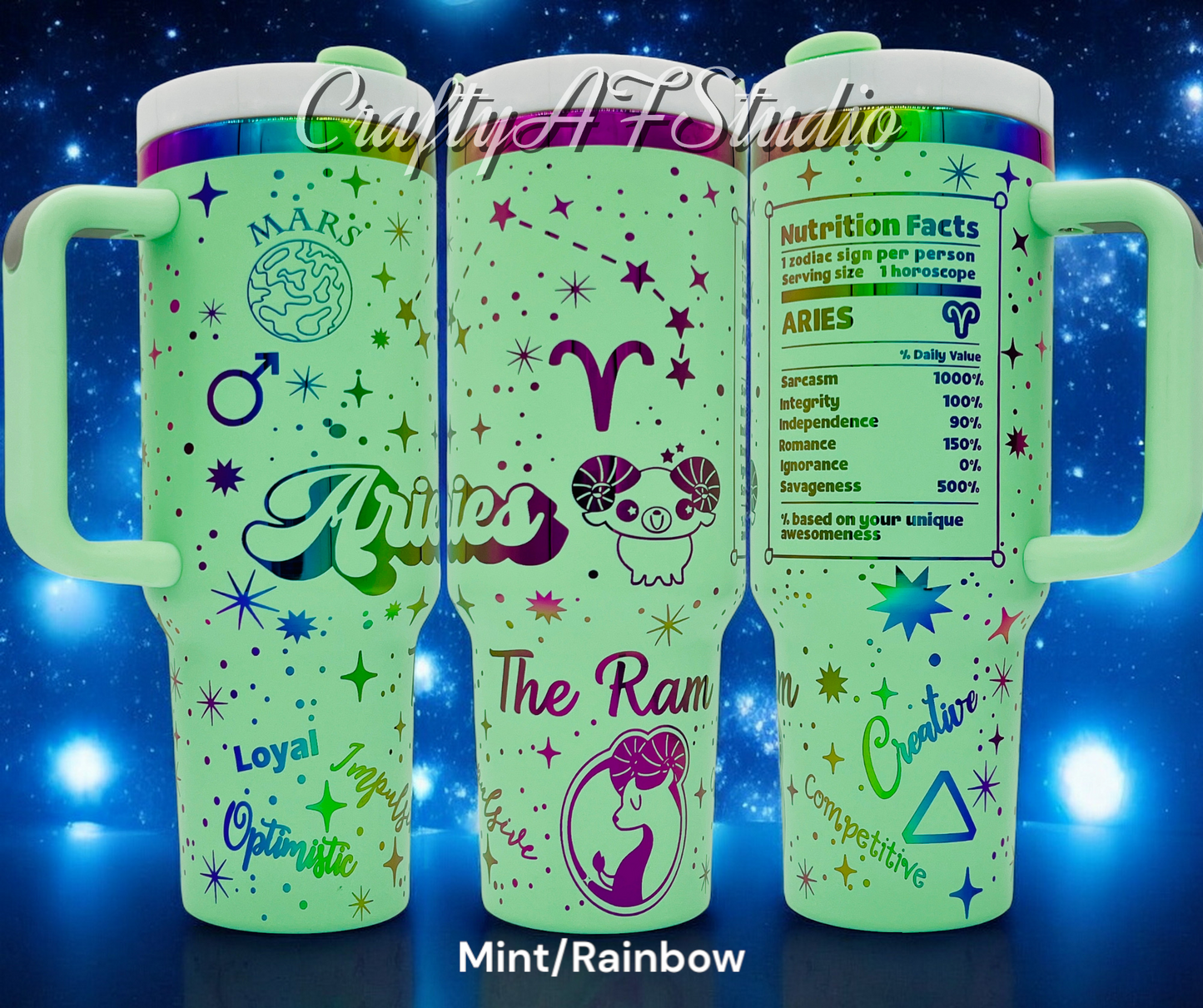 Aries Zodiac Astrological signs series SVG for 40oz tumbler - Digital File Svg - The Ram