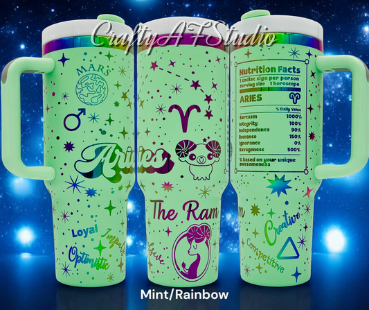 Aries Zodiac Astrological signs series SVG for 40oz tumbler - Digital File Svg - The Ram