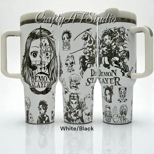 30oz Demon Slayer Anime Series Laser Engraved Tumbler