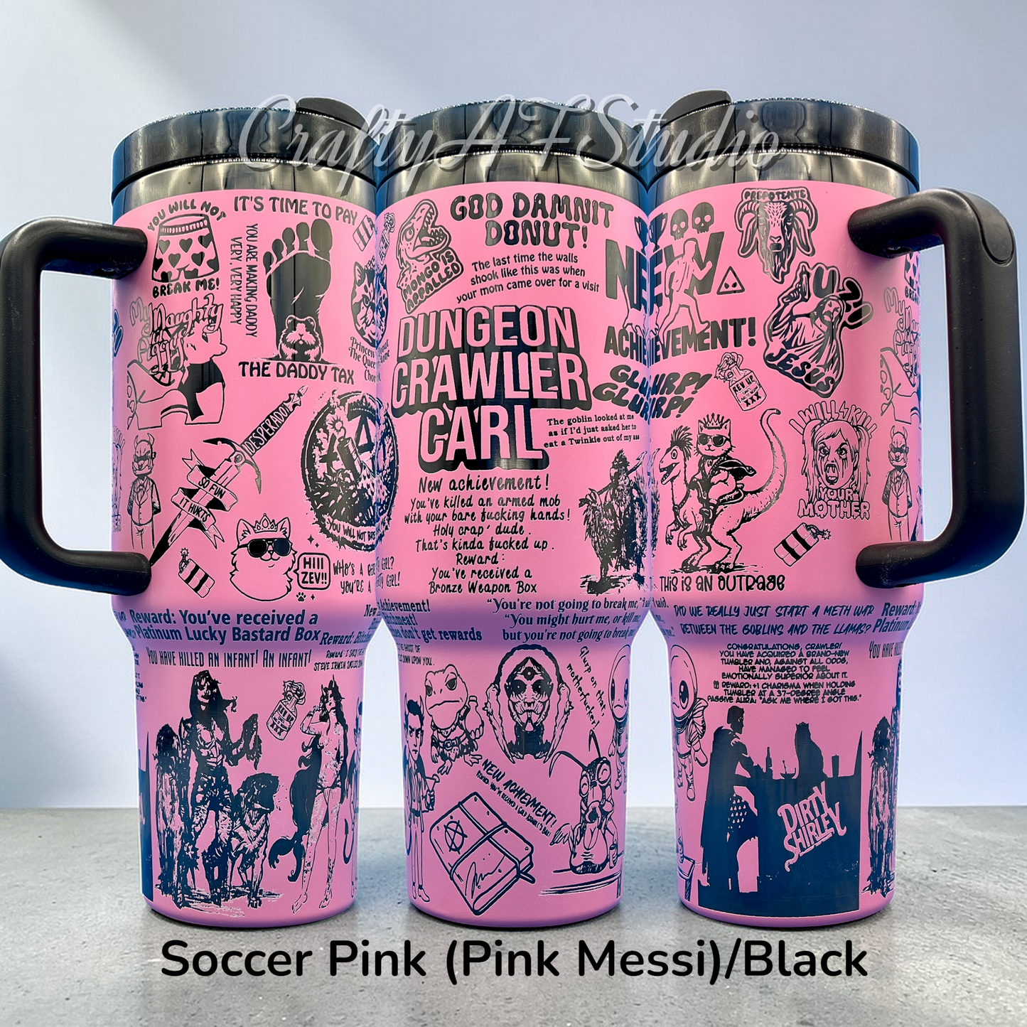 40oz Dungeon Crawler Carl Book Series Themed Laser Engraved Tumbler