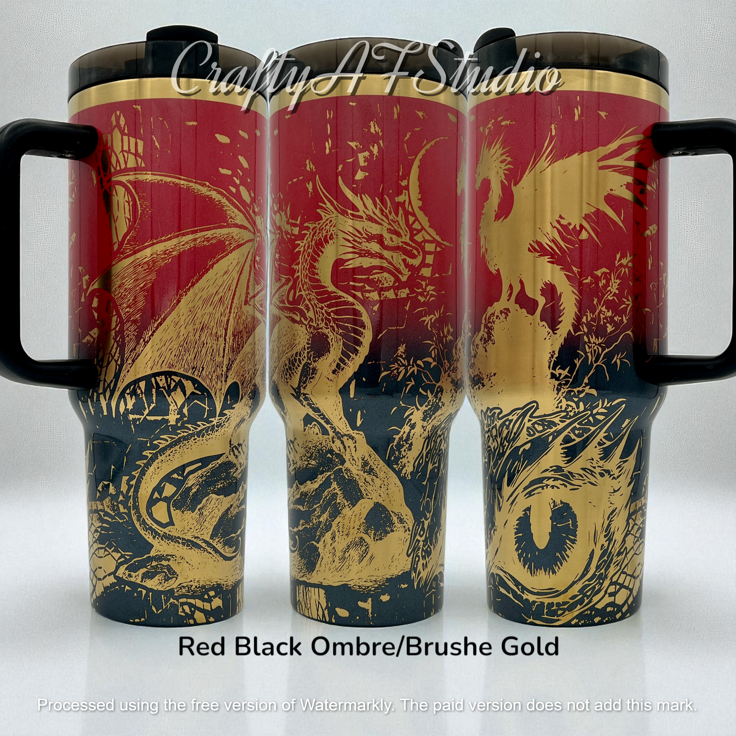 40oz Fantasy Dragons Laser Engraved Tumbler