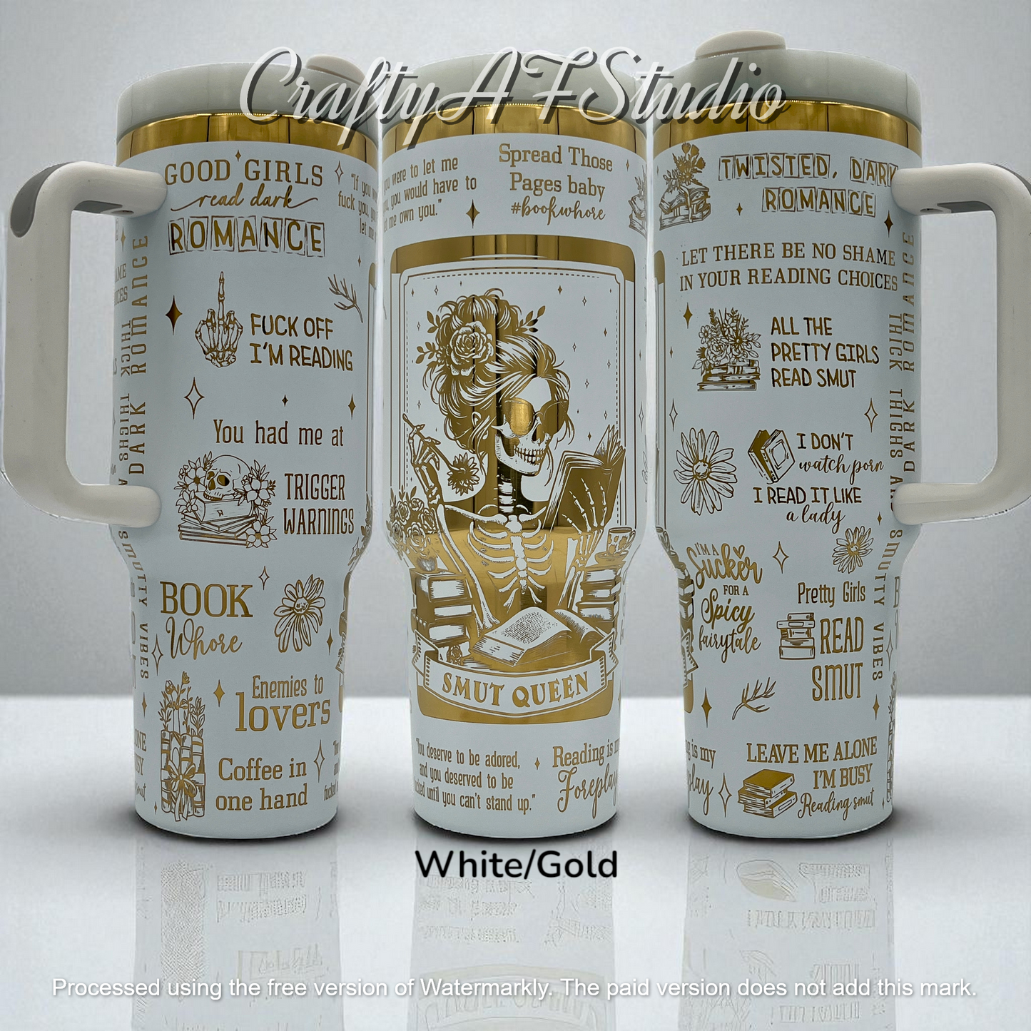 40oz Smut Queen Laser Engraved Tumbler  | Romantasy | Fantasy | Dirty books | Book Quotes
