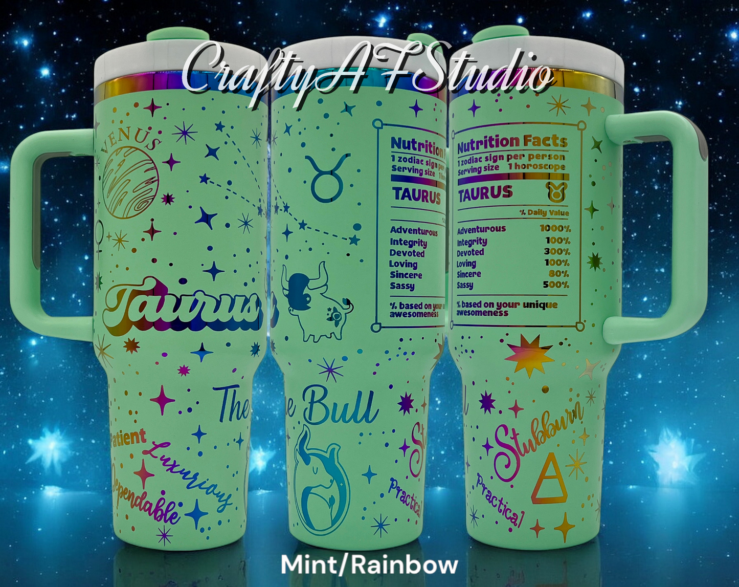 Taurus Zodiac Astrological signs series SVG for 40oz tumbler - Digital File Svg - The Bull
