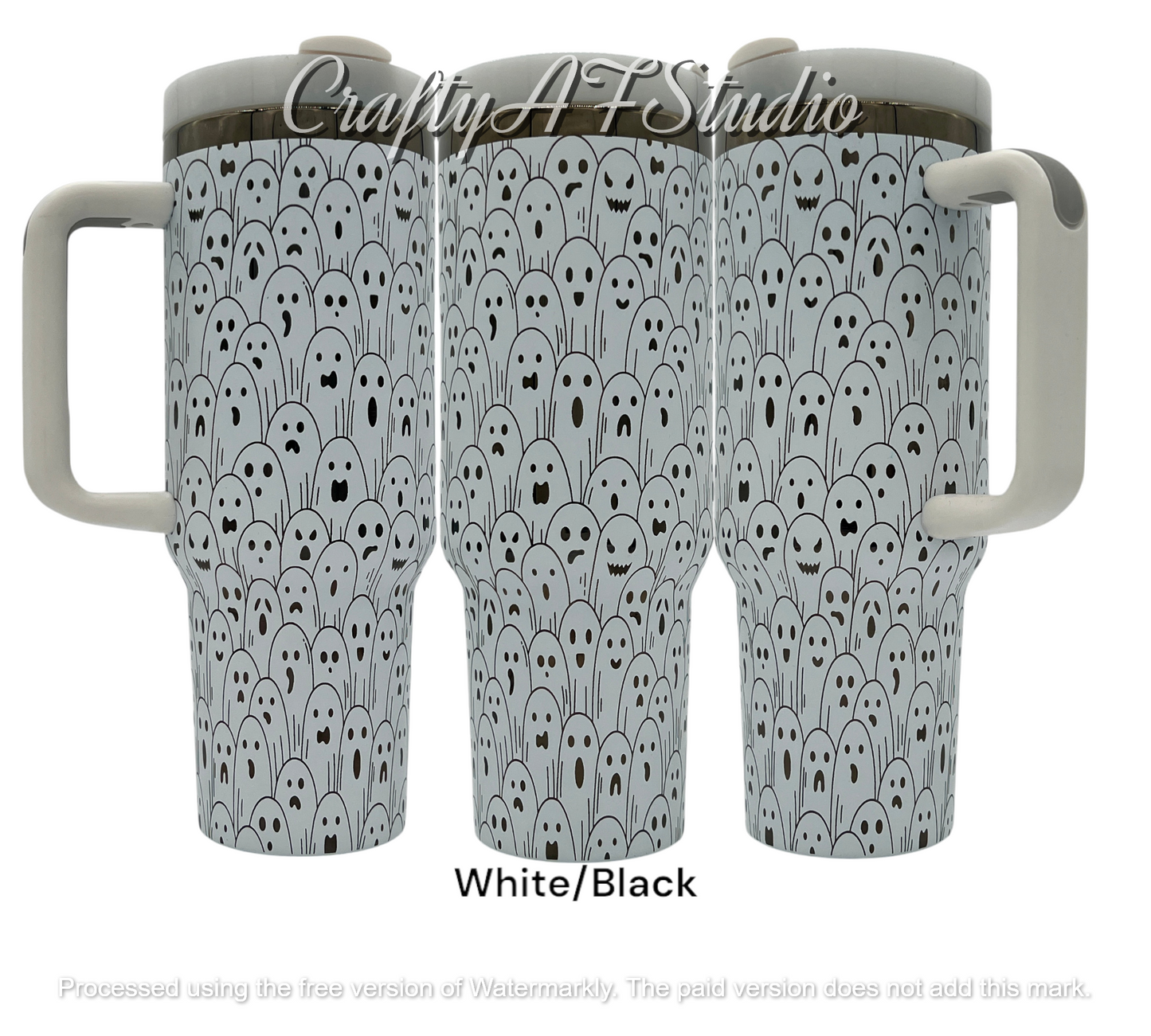 30oz Ghost Wrap laser Engraved Tumbler