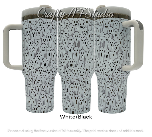30oz Ghost Wrap laser Engraved Tumbler