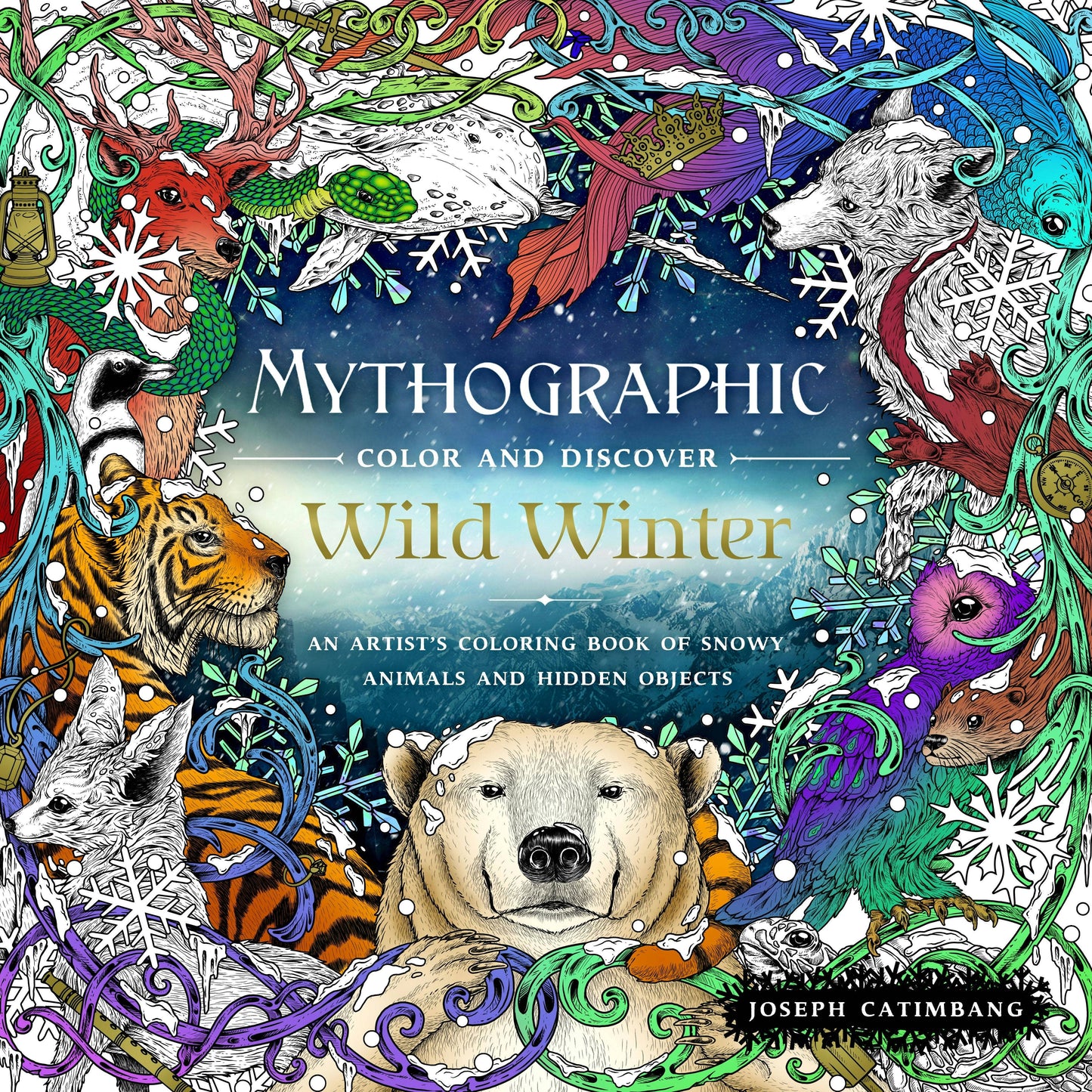 Mythographic Wild Winter: Coloring Book Of Snowy Animals