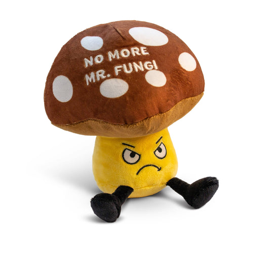 Plush Mushroom  No More Mr Fungi  Soft Cuddly Toy Funny Cute