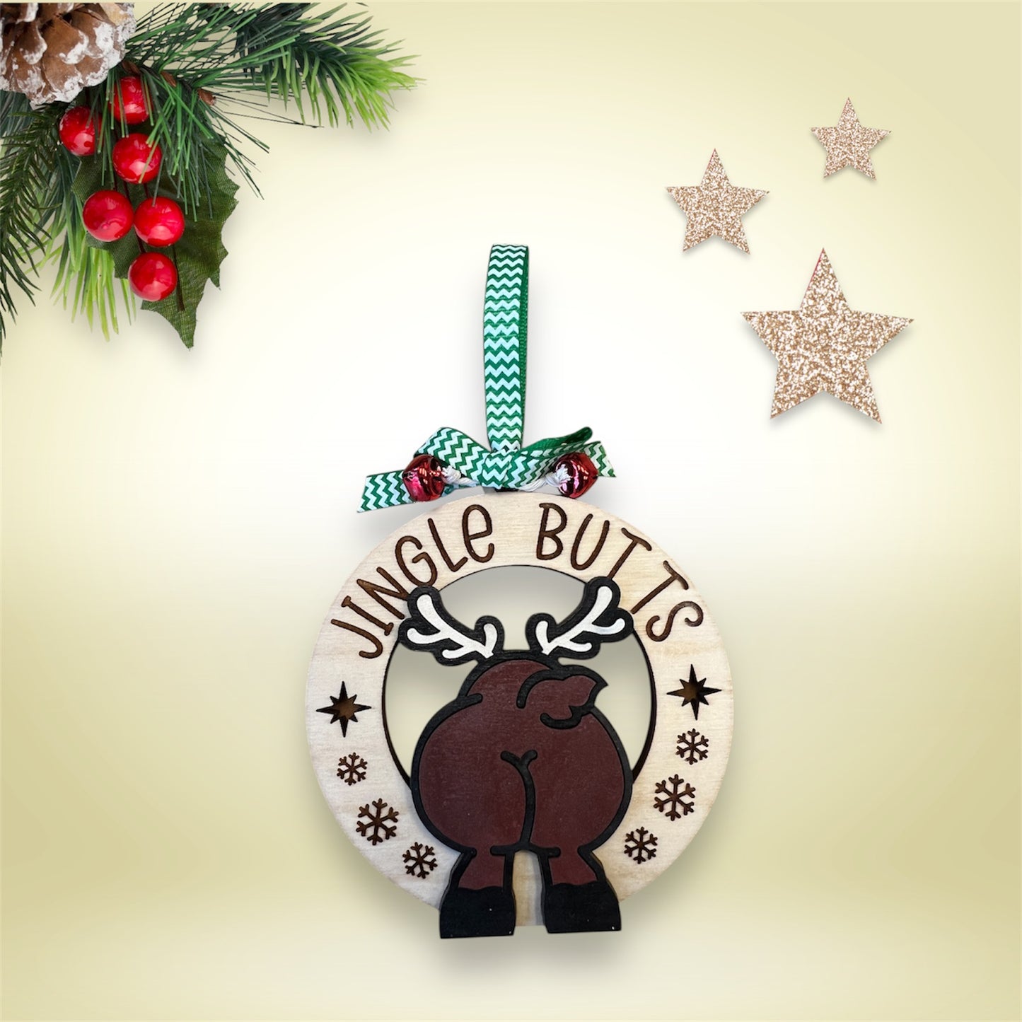 Jingle Butts - Reindeer Ornament