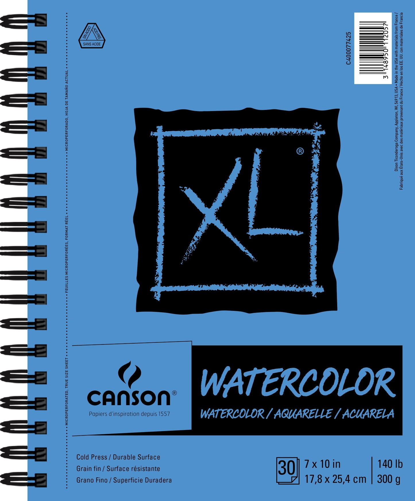 Canson XL Watercolor Pad 7"X10"