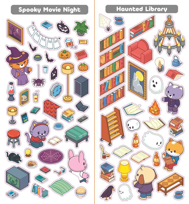 Sticker Therapy: Cozy Creepy Creations by IglooBooks