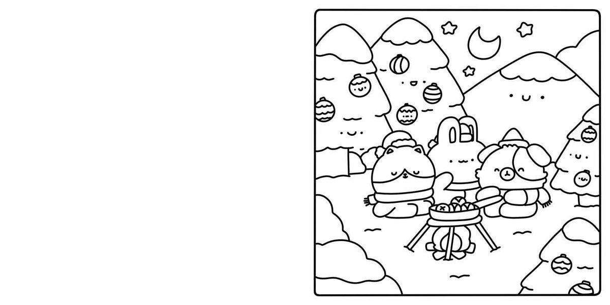 Cute & Cozy Coloring: Merry by Becky Cas