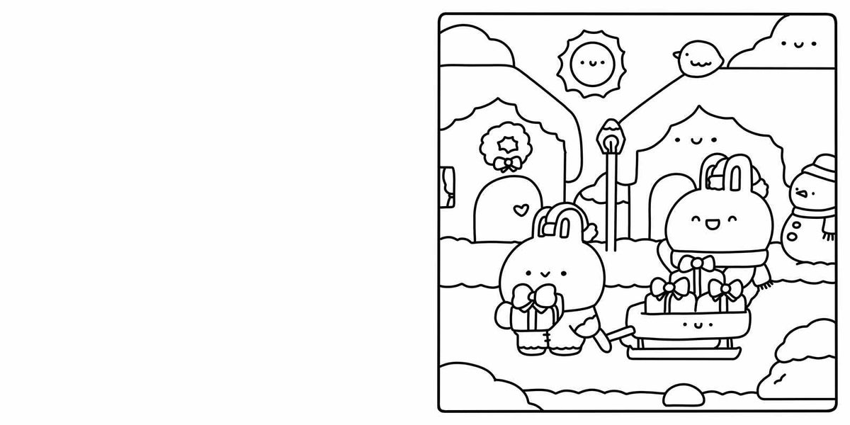 Cute & Cozy Coloring: Merry by Becky Cas