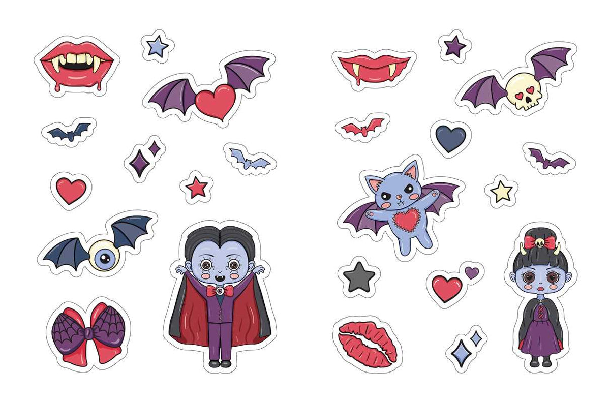 Creepy Cute Love Sticker Book by
