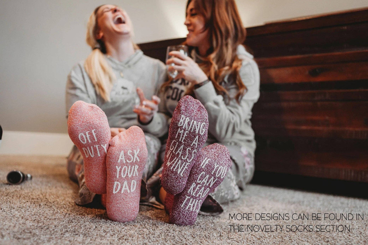 "On A Date With My Book Boyfriend" Women's Reading Socks