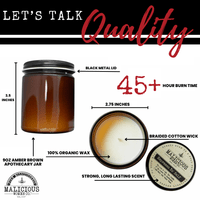 Unladylike 9oz Political Soy Candle | Clean Burning Handmade USA Feminist Scented Gift Set