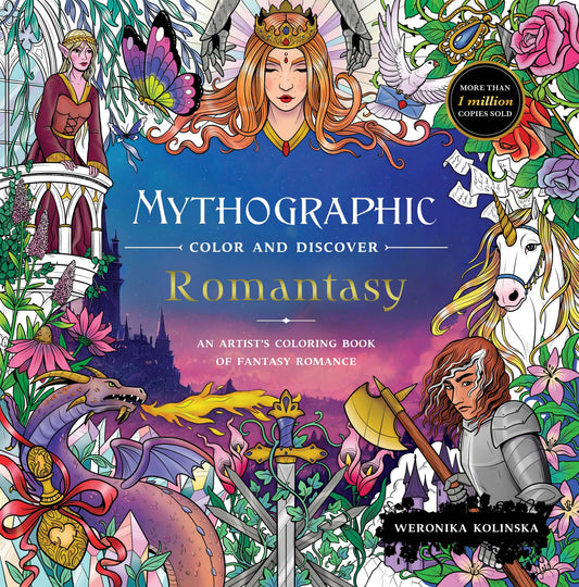 Mythographic Color And Discover: Fantasy Romance Art Book