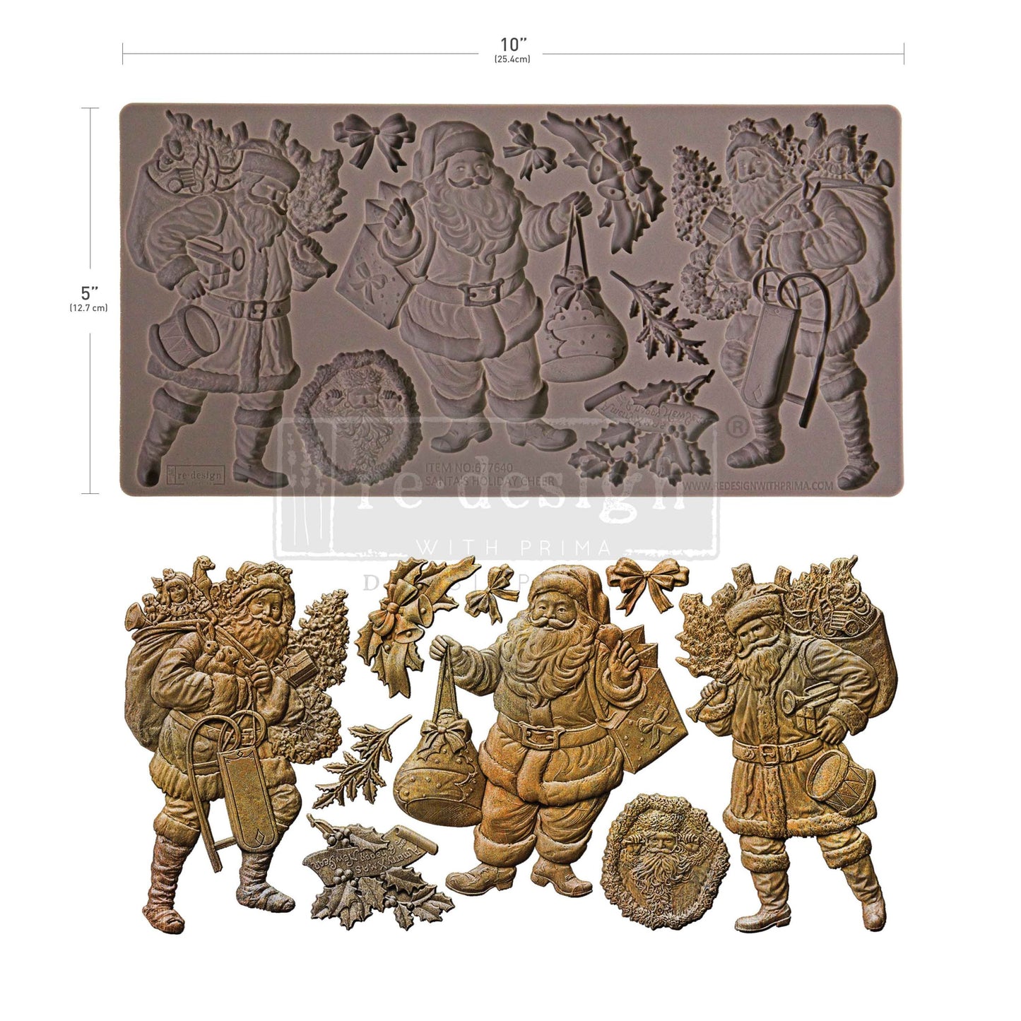 Decor Moulds - Santa's Holiday Cheer