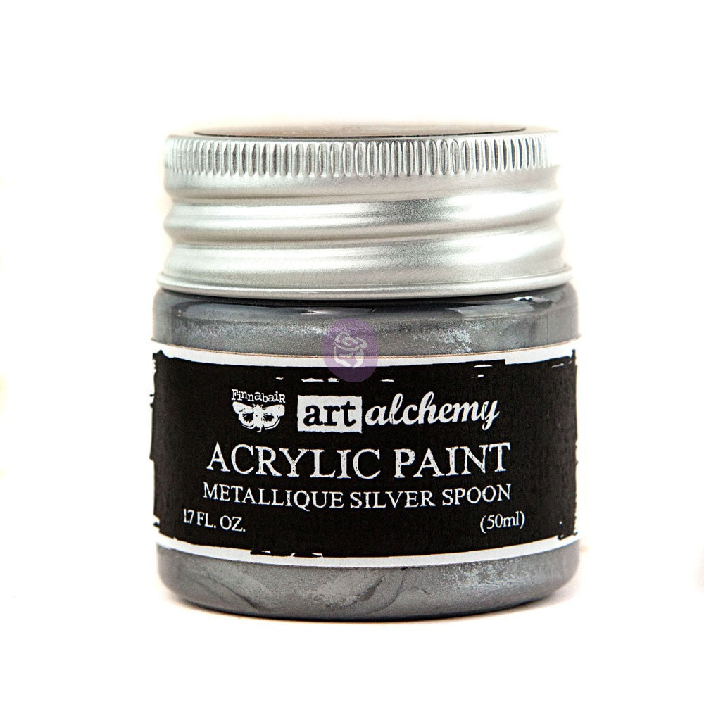 Art Alchemy-Acrylic Paint-Metallique Silver Spoon 1.7 fl.oz (50ml)