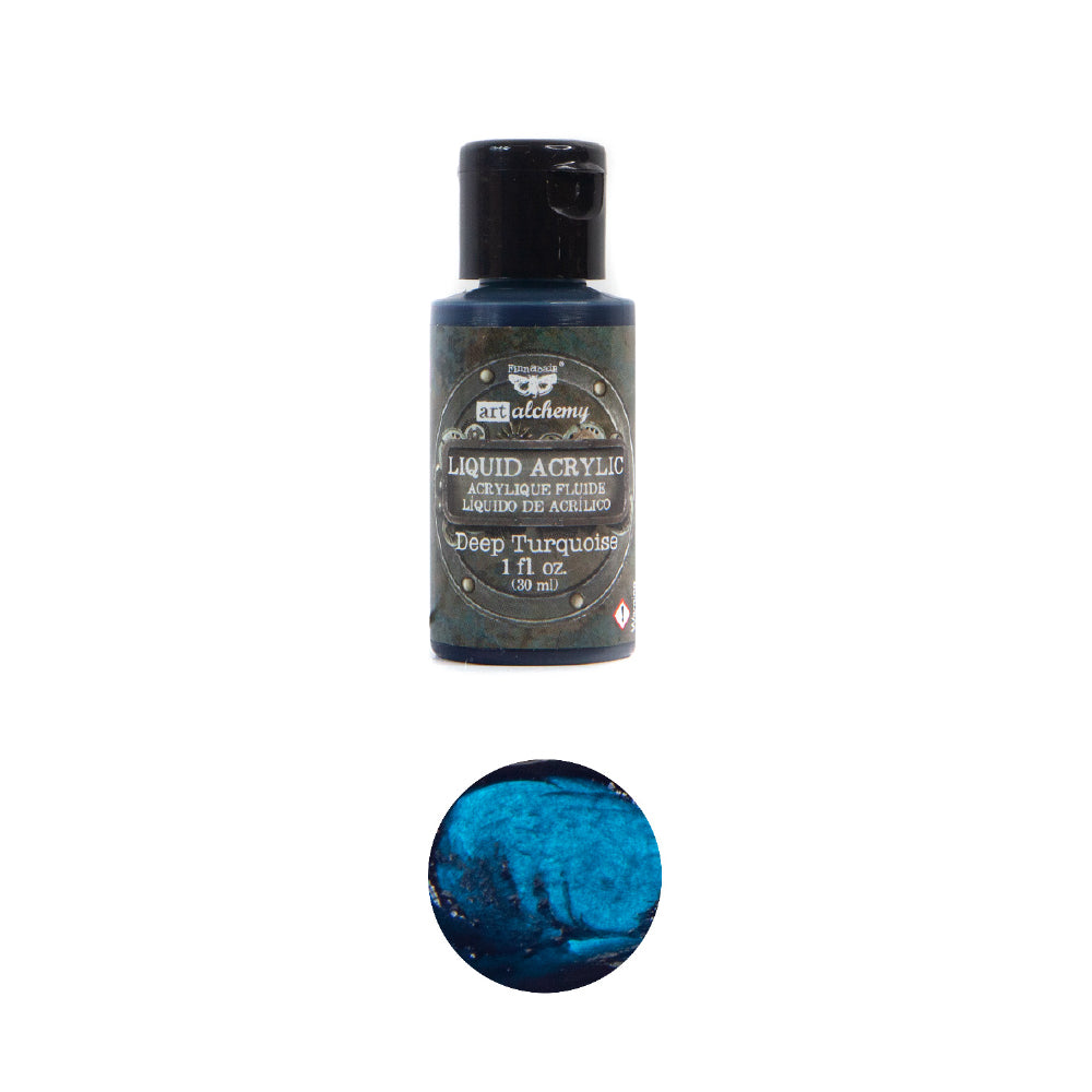 Art Alchemy-Liquid Acrylic Deep Turquoise 1fl.oz (30ml)