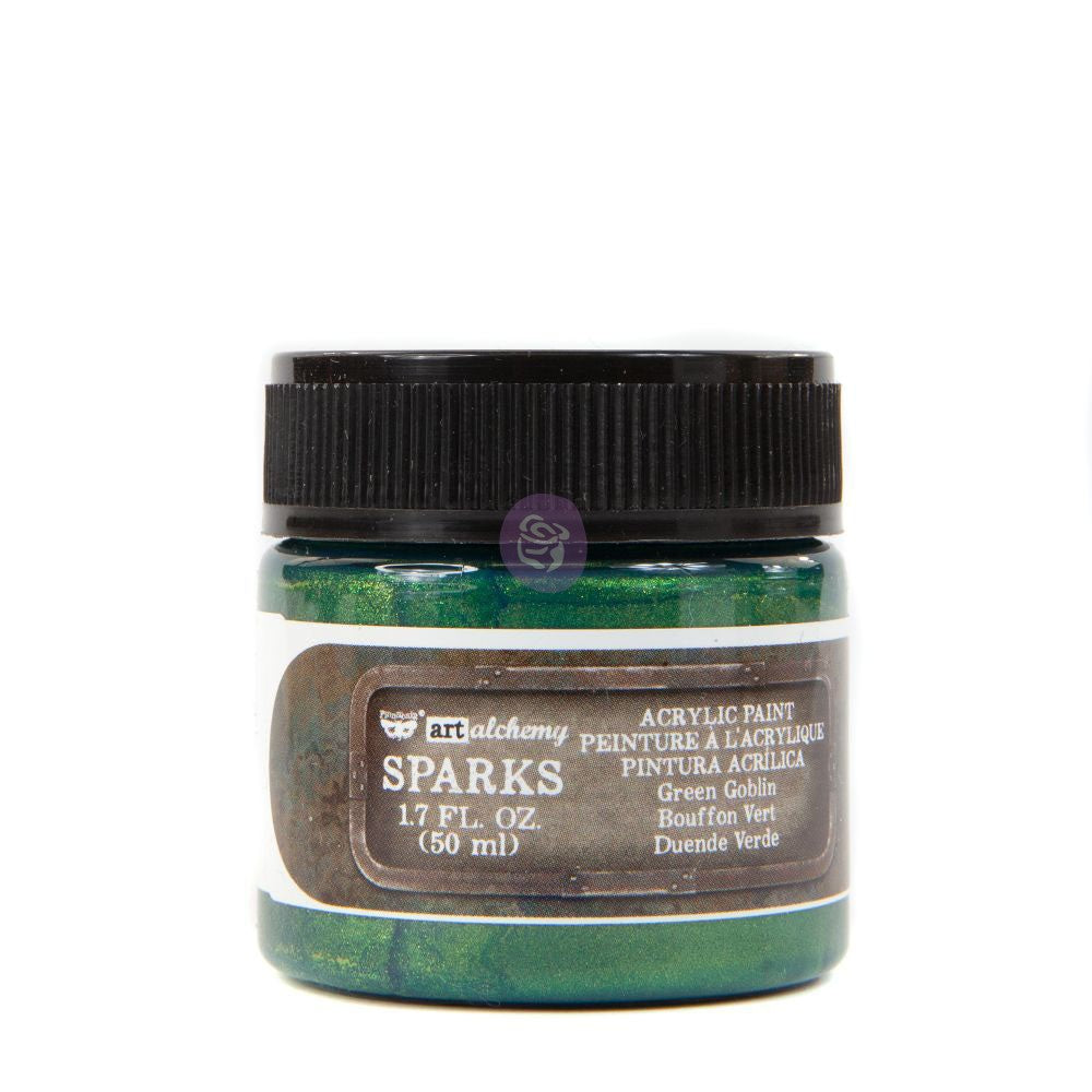 Art Alchemy- Sparks Acrylic Paint – Green Goblin 1.7 fl.oz (50ml)