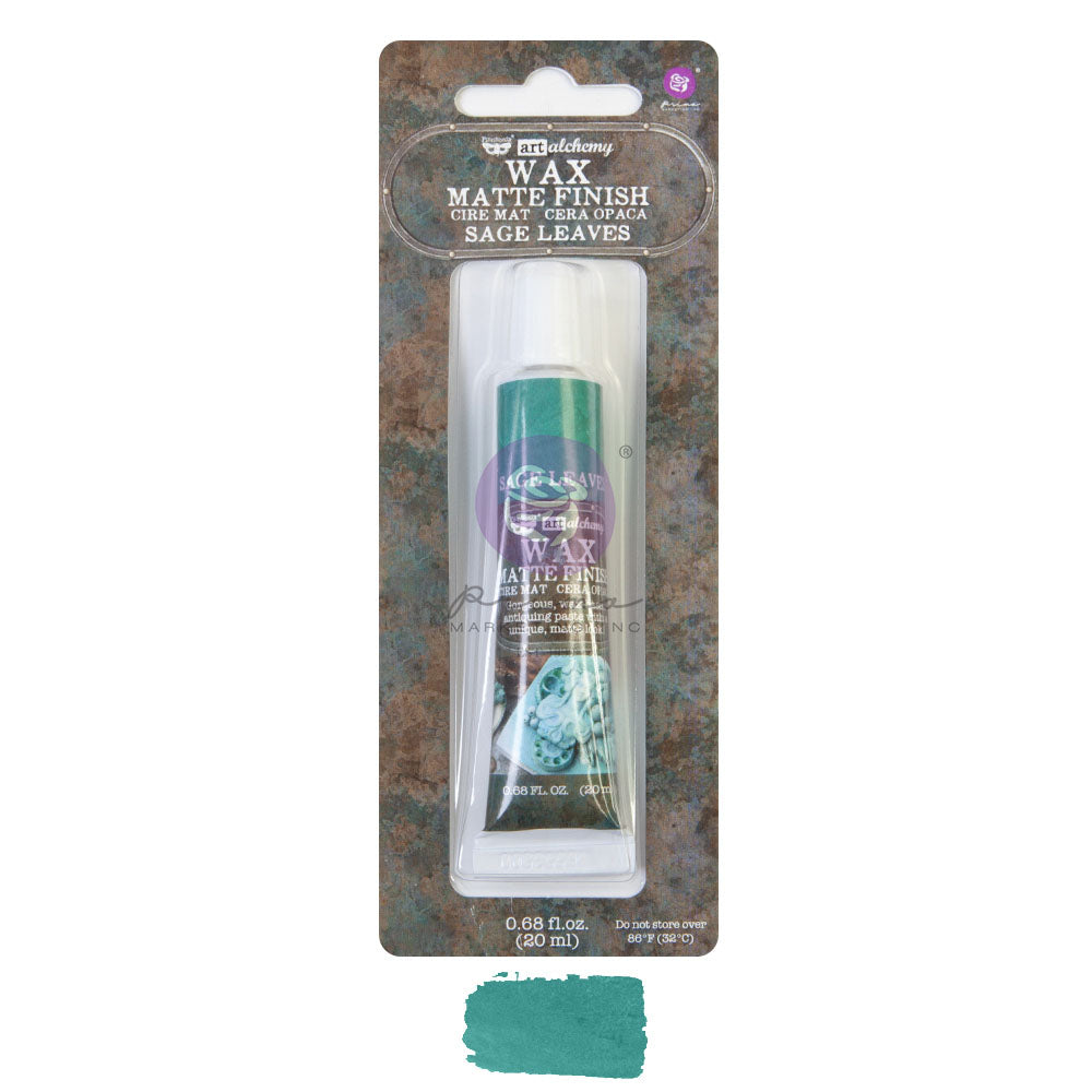 Art Alchemy – Matte Wax – Sage Leaves – 1 tube, 20 ml