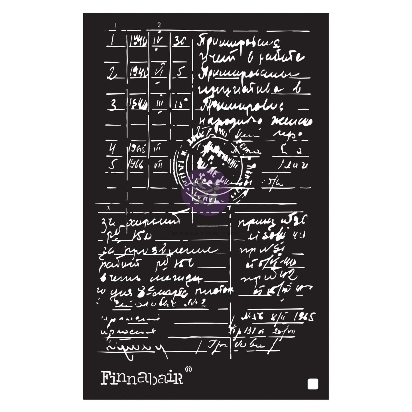 Finnabair Stencil – Documented – 1 piece, 6″x9″