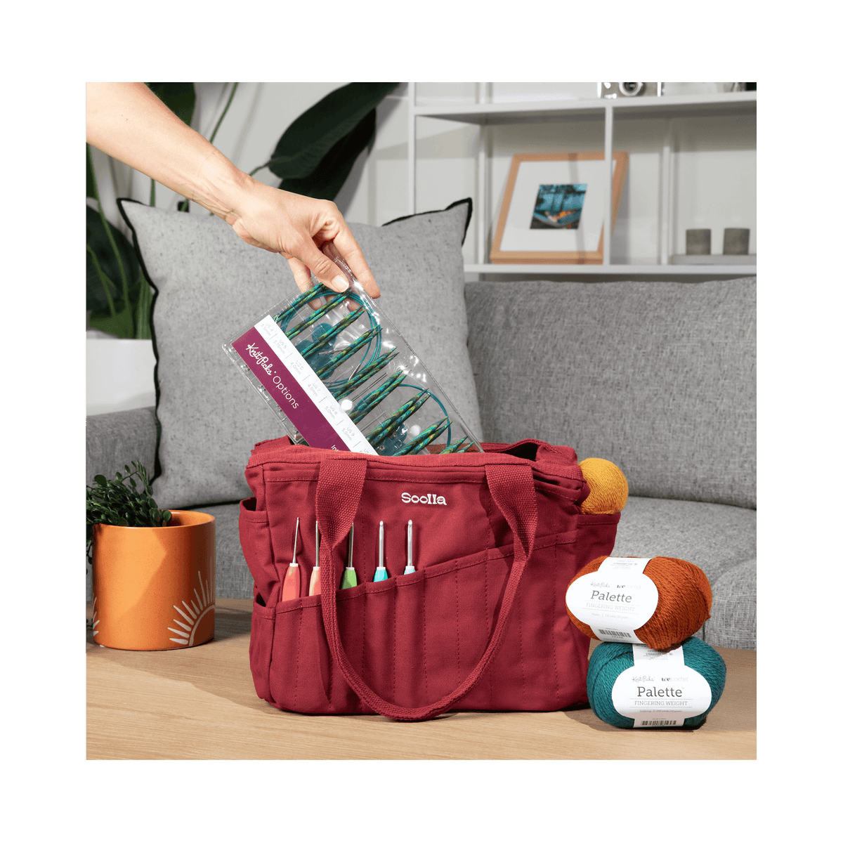Soolla Studio Artist Bag, Becca Sands, Crochet Project Bag